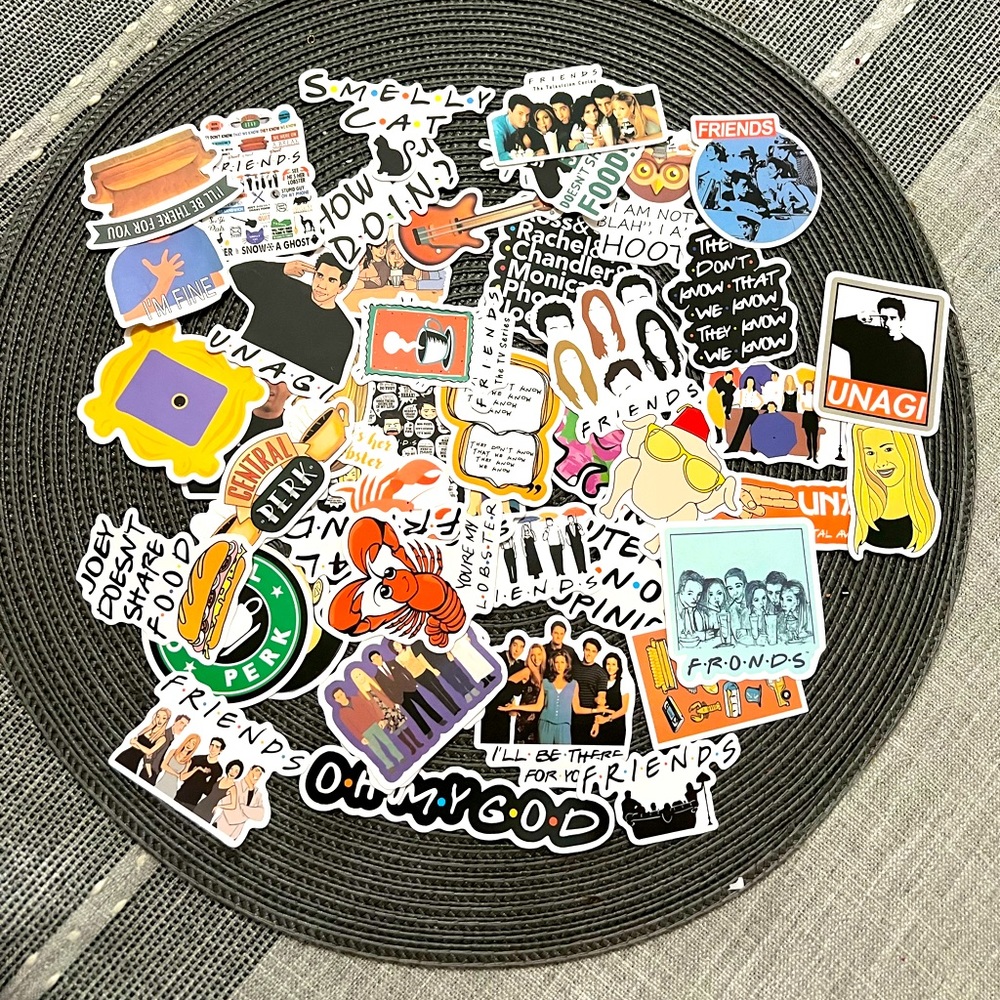 50 pcs FRIENDS tv show stickers/decals